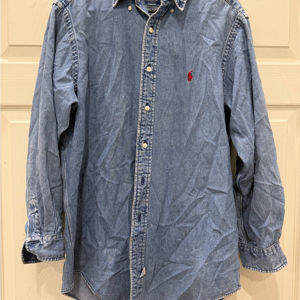 Ralph Lauren Blue Casual Button Down Shirt